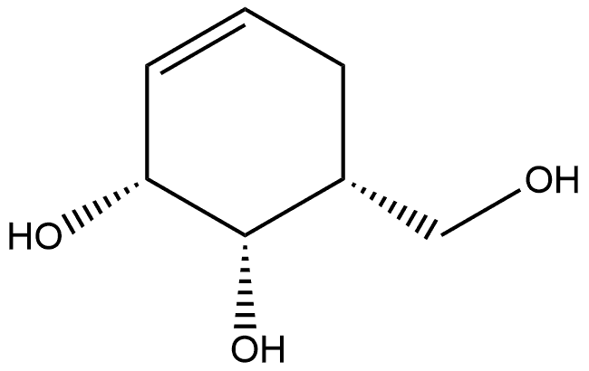 (1S,2R,6R)-6-(羟甲基)-3-环己烯-1,2-二醇 结构式