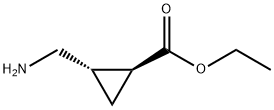 Cyclopropanecarboxylic acid, 2-(aminomethyl)-, ethyl ester, (1S,2S)- 结构式