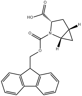 2-Azabicyclo[3.1.0]hexane-2,3-dicarboxylic acid, 2-(9H-fluoren-9-ylmethyl) ester, (1S,3S,5S)- 结构式