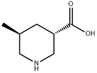 (3S,5S)-5-甲基哌啶-3-羧酸 结构式