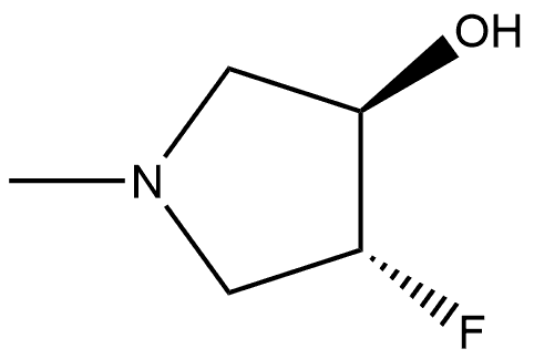 3-吡咯烷醇,4-氟-1-甲基-,(3R,4R)- 结构式