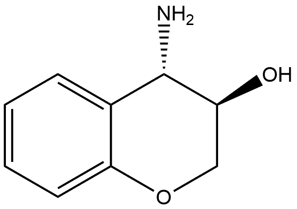 (3R,4S)-4-Amino-3,4-dihydro-2H-1-benzopyran-3-ol 结构式