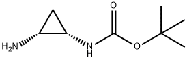 (1S,2R)-(2-氨基-环丙基)-氨基甲酸叔丁酯 结构式