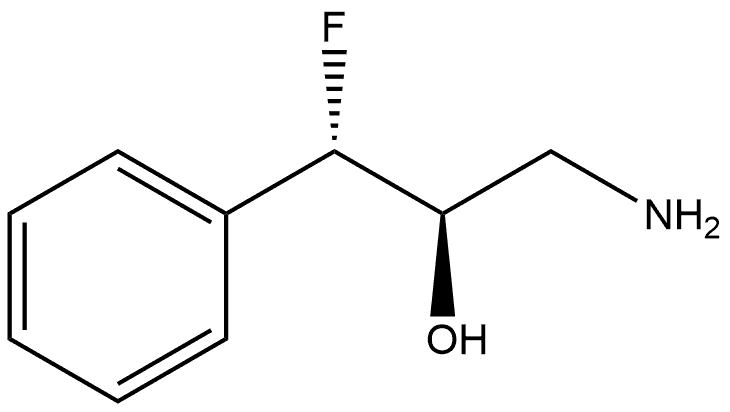 (1S,2R)-3-氨基-1-氟-1-苯丙-2-醇 结构式