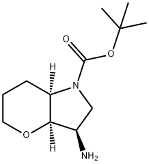 (3R,3AR,7AR)-3-氨基六氢吡喃并[3,2-B]吡咯-1(2H)-羧酸叔丁酯 结构式