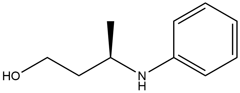 (3R)-3-(Phenylamino)-1-butanol 结构式