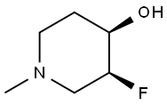 (3S,4R)-3-fluoro-1-methylpiperidin-4-ol 结构式