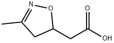 2-(3-甲基-4,5-二氢异噁唑-5-基)乙酸 结构式