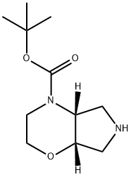 tert-butyl (4aR,7aS)-hexahydropyrrolo[3,4-b][1,4]oxazine-4(4aH)-carboxylate 结构式