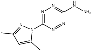 3-(3,5-二甲基-1H-吡唑-1-基)-6-肼基-1,2,4-四嗪 结构式