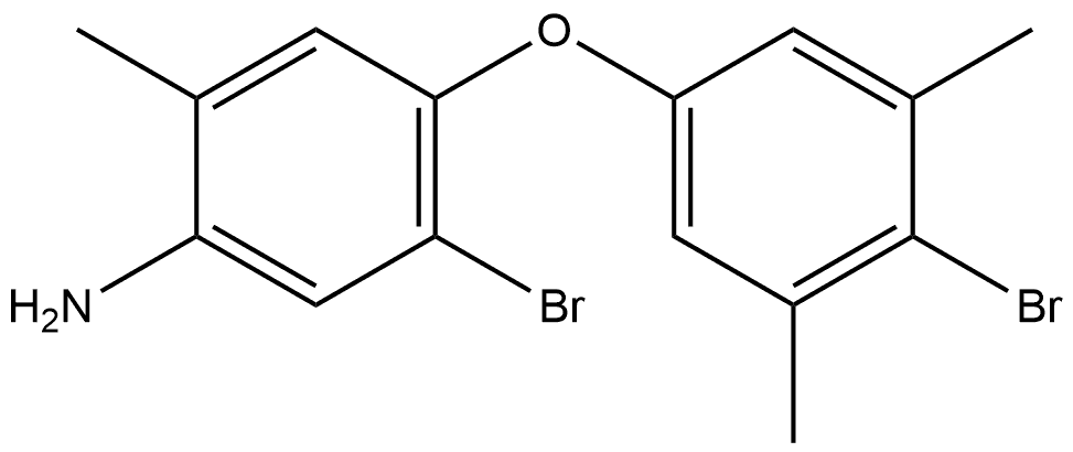 5-Bromo-4-(4-bromo-3,5-dimethylphenoxy)-2-methylbenzenamine 结构式