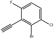 2-Bromo-3-chloro-6-fluorophenylacetylene 结构式