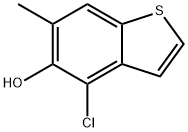 4-chloro-6-methyl-1-benzothiophen-5-ol 结构式