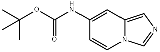 Carbamic acid, N-imidazo[1,5-a]pyridin-7-yl-, 1,1-dimethylethyl ester 结构式