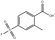 4-(氟磺酰基)-2-甲基苯甲酸 结构式