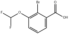 2-Bromo-3-(difluoromethoxy)benzoic acid 结构式