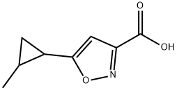 5-(2-methylcyclopropyl)-1,2-oxazole-3-carboxylic
acid 结构式