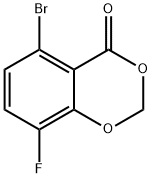 5-Bromo-8-fluoro-4H-benzo[d][1,3]dioxin-4-one 结构式