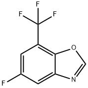 5-Fluoro-7-(trifluoromethyl)-1,3-benzoxazole 结构式