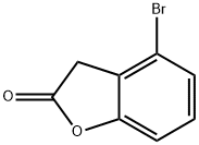 4-溴-3H-苯并呋喃-2-酮 结构式