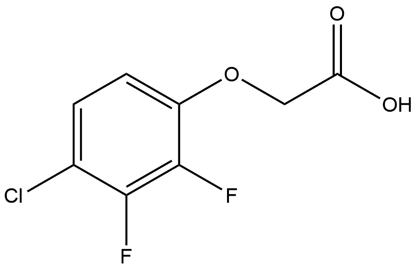 2-(4-氯-2,3-二氟苯氧基)乙酸 结构式