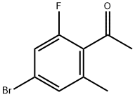 1-(4-溴-2-氟-6-甲基苯基)乙-1-酮 结构式