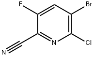 5-溴-6-氯-3-氟吡啶甲腈 结构式