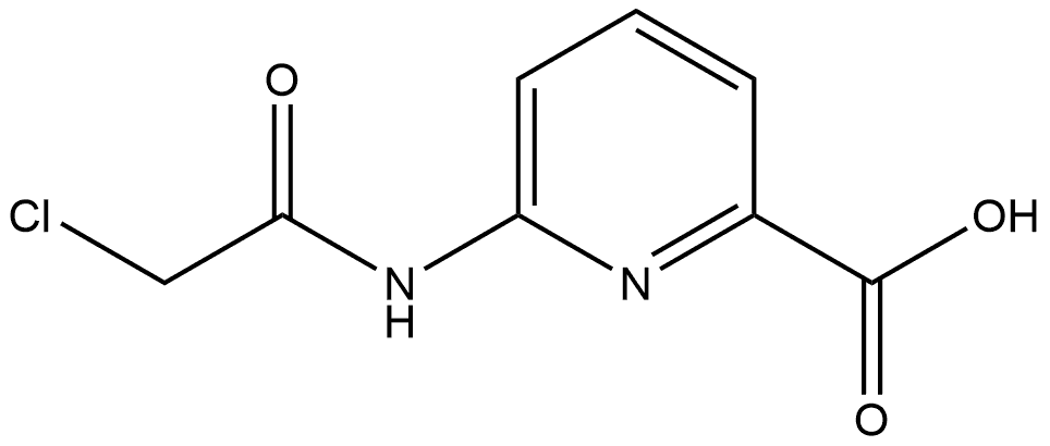 6-[(2-Chloroacetyl)amino]-2-pyridinecarboxylic acid 结构式