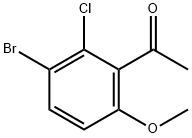 3'-Bromo-2'-chloro-6'-methoxyacetophenone 结构式