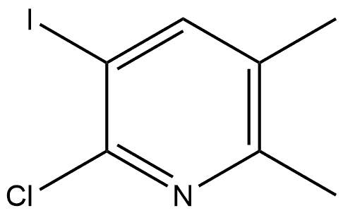 2-Chloro-3-iodo-5,6-dimethylpyridine 结构式