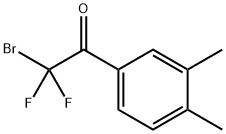Ethanone, 2-?bromo-?1-?(3,?4-?dimethylphenyl)?-?2,?2-?difluoro- 结构式