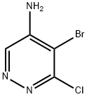 5-溴-6-氯-4-哒嗪胺 结构式
