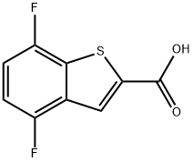 4,7-difluoro-1-benzothiophene-2-carboxylic acid 结构式