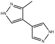 5-甲基-4-(1H-吡唑-4-基)-1H-吡唑 结构式