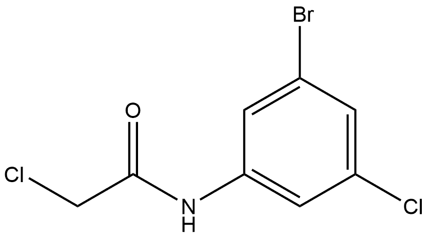 N-(3-Bromo-5-chlorophenyl)-2-chloroacetamide 结构式