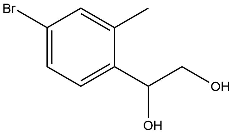 1-(4-Bromo-2-methylphenyl)-1,2-ethanediol 结构式