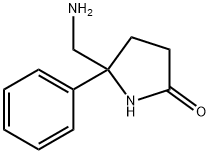 5-(aminomethyl)-5-phenylpyrrolidin-2-one 结构式