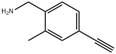 (4-乙炔基-2-甲基苯基)甲胺 结构式