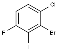 2-溴-1-氯-4-氟-3-碘苯 结构式