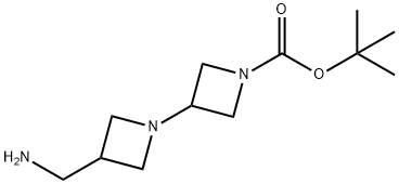3-(氨甲基)-[1,3'-联氮杂环丁烷]-1'-甲酸叔丁酯 结构式