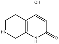 4-羟基-5,6,7,8-四氢-1,7-萘啶-2(1H)-酮 结构式