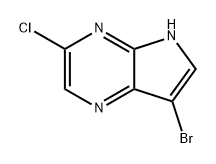 7-溴-3-氯-5H-吡咯并[2,3-B]吡嗪 结构式