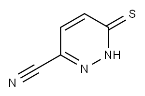 3-巯基-6-氰基哒嗪 结构式