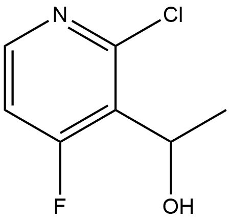 1-(2-氯-4-氟吡啶-3-基)乙-1-醇 结构式