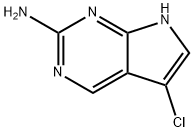5-氯-7H-吡咯并[2,3-D]嘧啶-2-胺 结构式