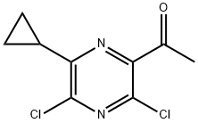 1-(3,5-Dichloro-6-cyclopropylpyrazin-2-yl)ethanone 结构式