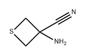 3-Thietanecarbonitrile, 3-amino- 结构式