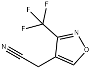 3-(三氟甲基)-4-异噁唑乙腈 结构式