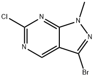 1H-Pyrazolo[3,4-d]pyrimidine, 3-bromo-6-chloro-1-methyl- 结构式