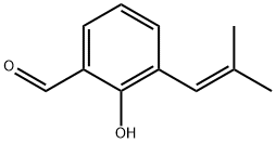 Benzaldehyde, 2-?hydroxy-?3-?(2-?methyl-?1-?propen-?1-?yl)?- 结构式